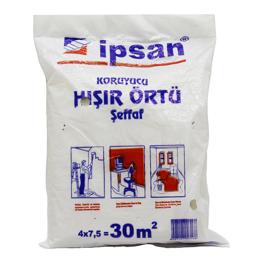 30-M2 = 4X7.5MT HIŞIR ŞEFFAF KORUYUCU ÖRTÜ (4887)