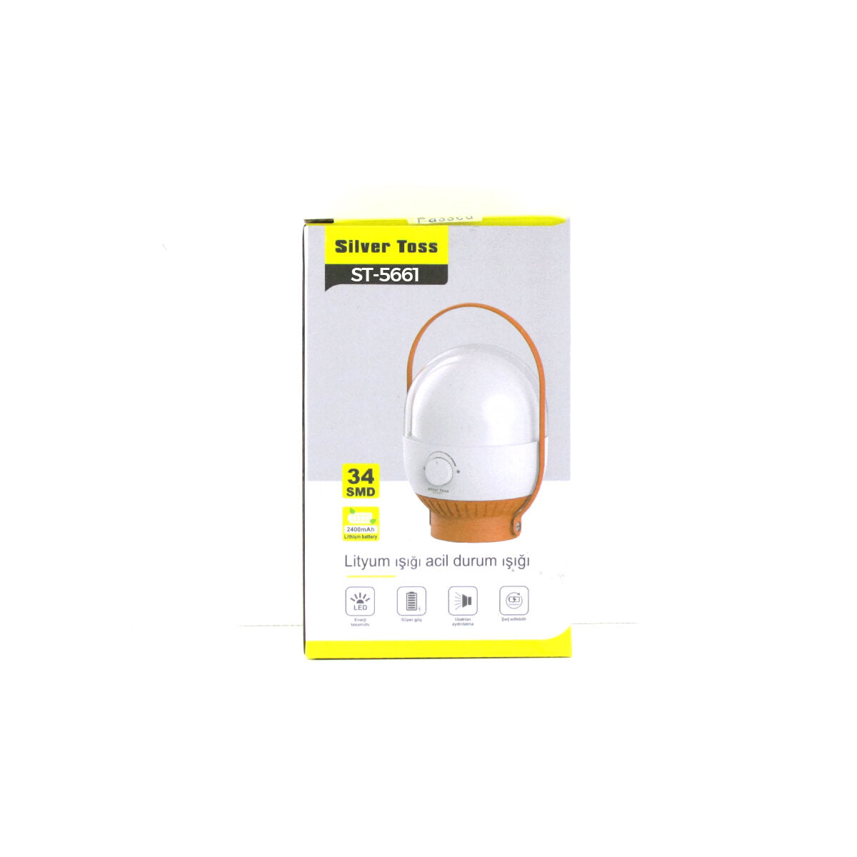 34 LED KAMP LAMBASI - FENER USB ŞARJLI AYARLANABİLİR IŞIK 4.8W - 2400mAh ST-5661 (4887)