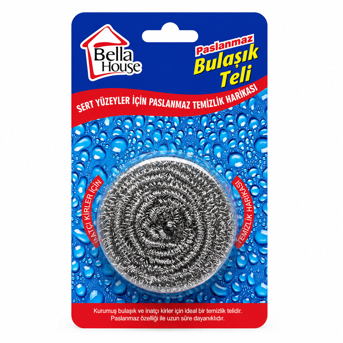 36 ADET VAKUMLU BULAŞIK TELİ TEKLİ PASLANMAZ 15GR (4887)