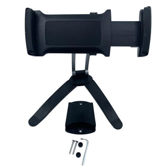 360 Derece Dönebilen Mutfak Masaüstü Telefon Tablet Tutucu Ayarlanabilir Esnek Ayaklı Metal Gövdeli (4887)