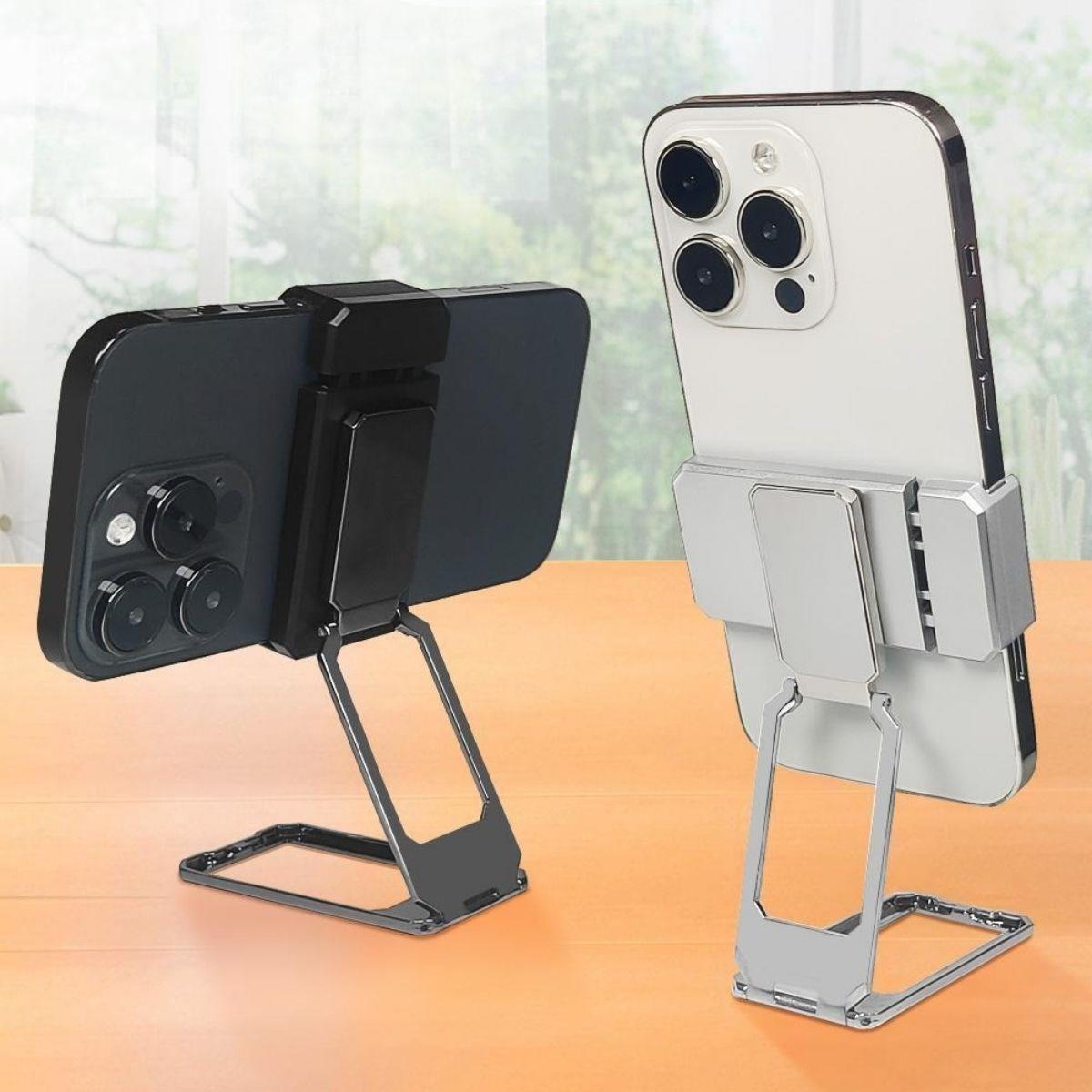 360 derece Dönen Tüm Telefon Tipleri İle Uyumlu Metal Telefon Standı Braket (4887)