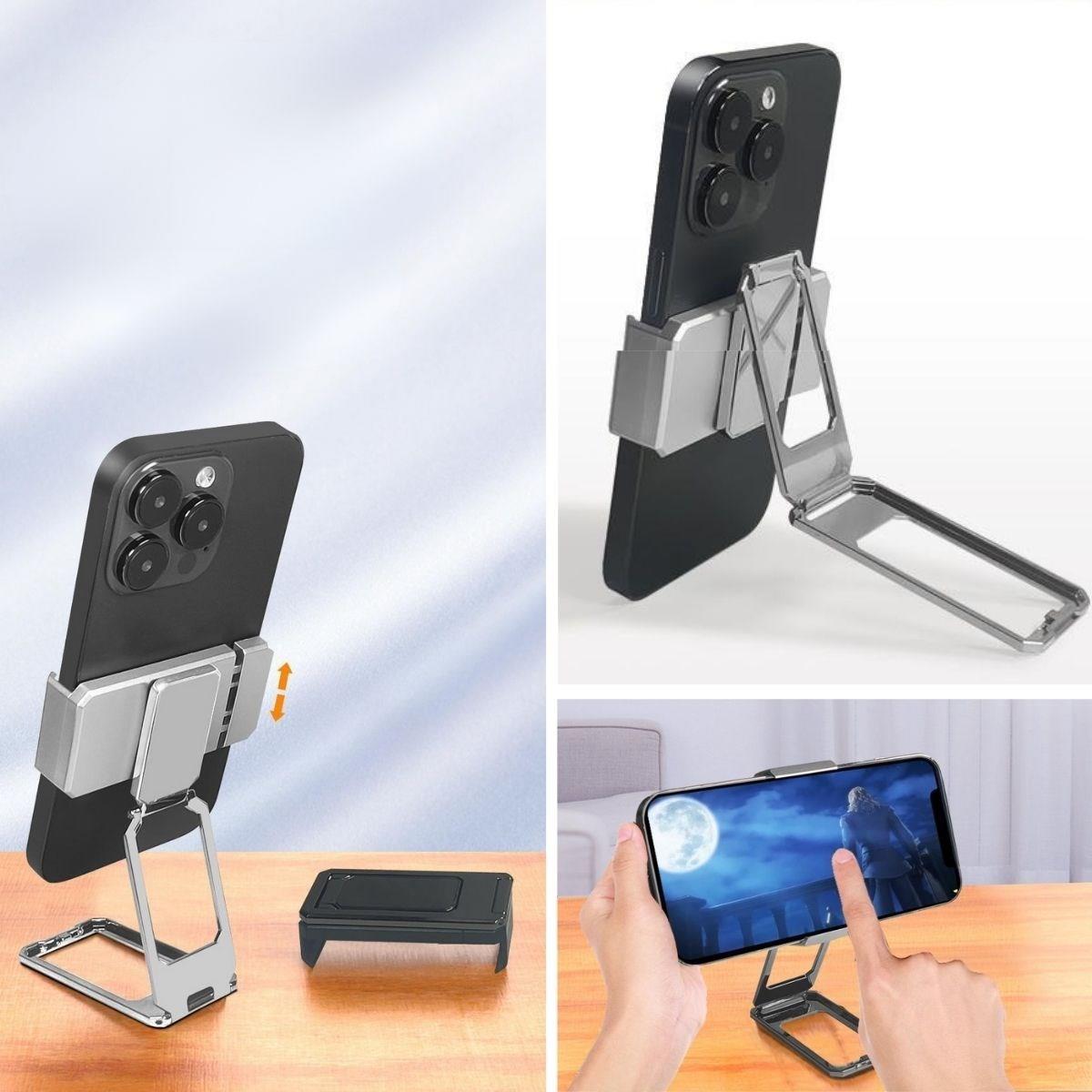 360 derece Dönen Tüm Telefon Tipleri İle Uyumlu Metal Telefon Standı Braket (4887)