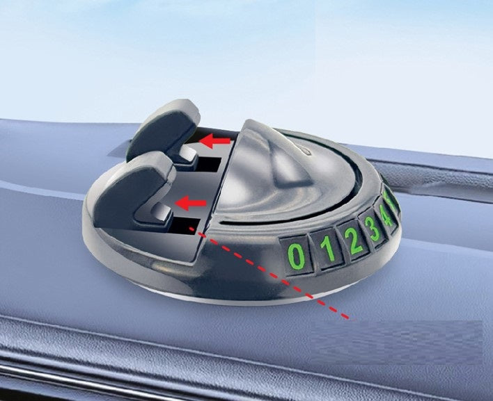 360° Dönebilen Yapışkanlı Numaratörlü Araç Telefon Tutucu (4887)