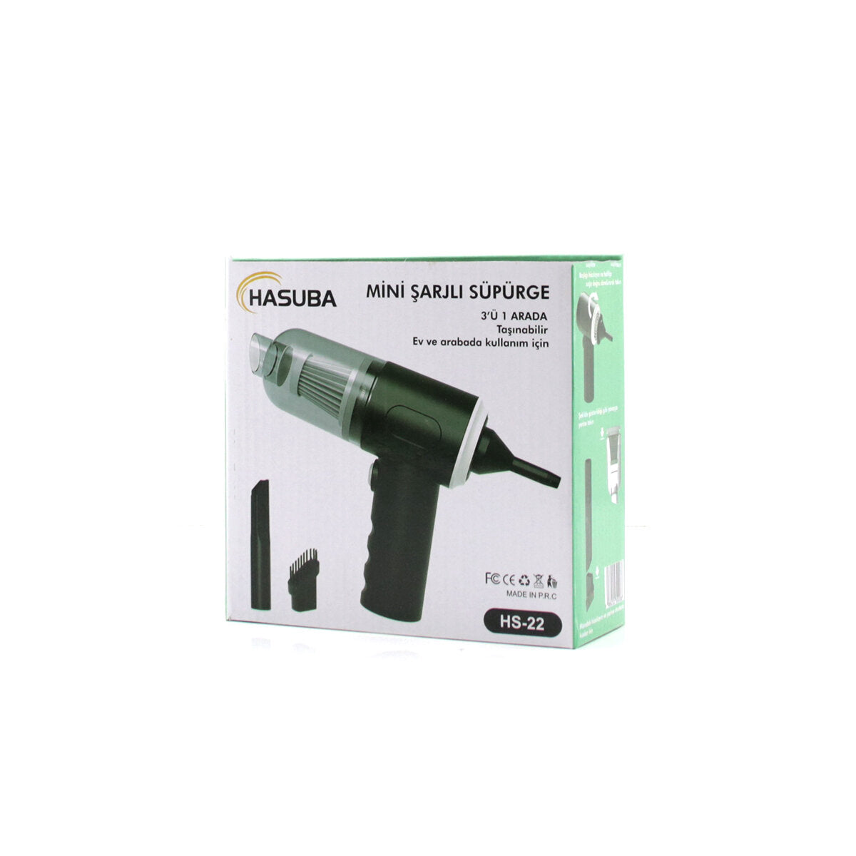 3İN1 ÇEKME - ÜFLEME OTO-ARAÇ - EV EL TİPİ SÜPÜRGE USB ŞARJLI MİNİ - TAŞINABİLİRİ HS-22 (4887)