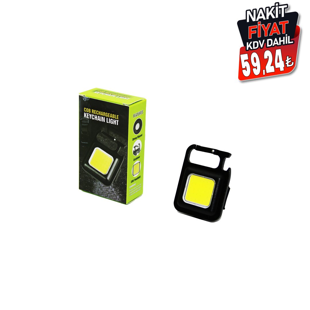 3IN1 MIKNATISLI USB ŞARJLI FENER - ANAHTARLIK - PRATİK KAPAK AÇACAK (4887)