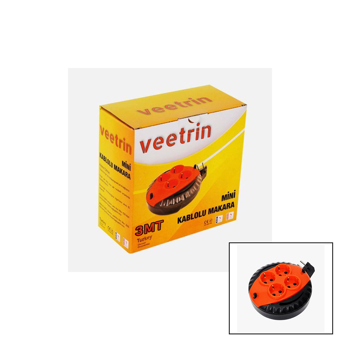 3MT MİNİ MAKARALI UZATMA KABLO 3X1.5MM (4887)