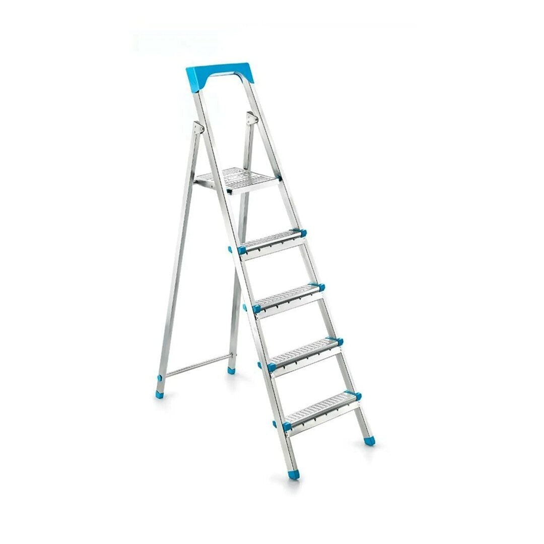 4+1BASAMAKLI METAL MERDİVEN Y: 105CM - 120KG.TAŞIMA KAPASİTESİ (4887)