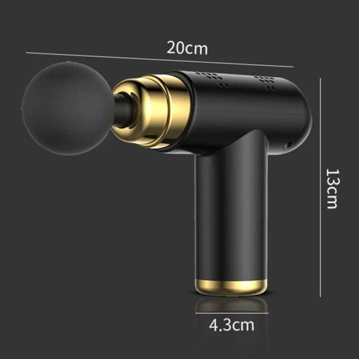 4 Başlıklı USB Şarj Olabilen Masaj Tabancası (4887)
