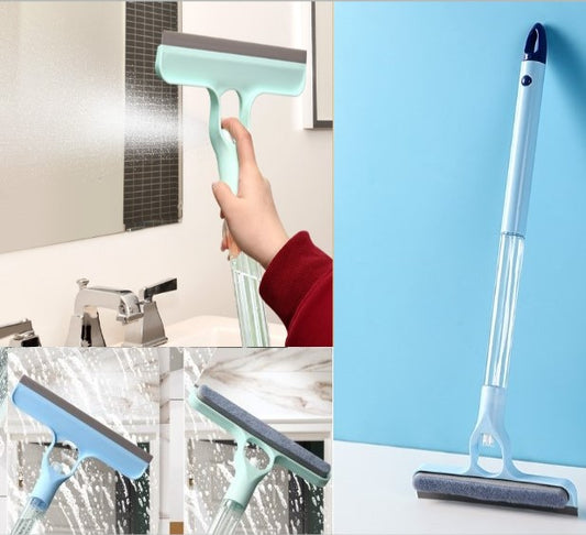 4 in 1 Spreyli Çek Çekli Camsil ve Fırça Aparatı (4887)