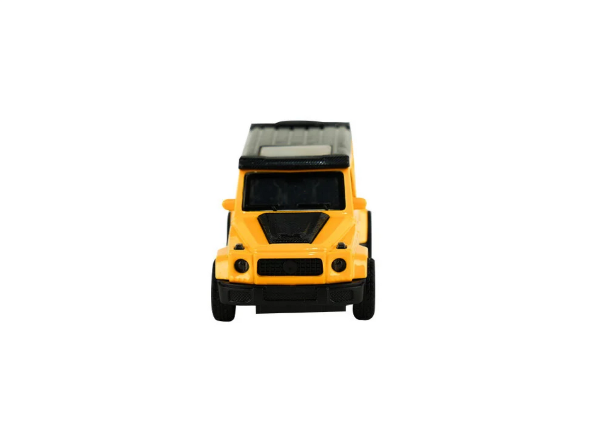 Die Cast Metal Çek Bırak Sarı Jip