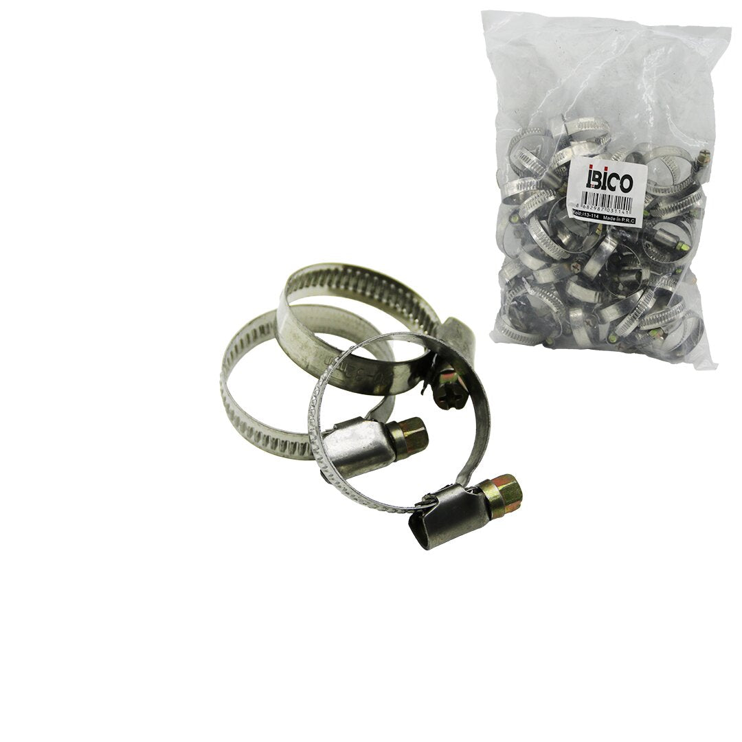 50 ADET 20-32MM METAL HORTUM KELEPÇE TORK AYARLI - AYARLANABİLİR KLİPS (4887)