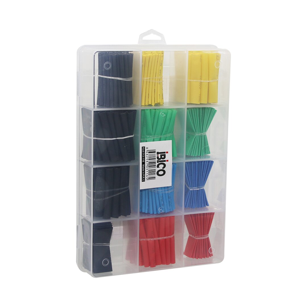 530PCS MAKARON KABLO TAMİR SETİ ISIYLA BÜZÜŞMELİ DARALAN HORTUM (4887)