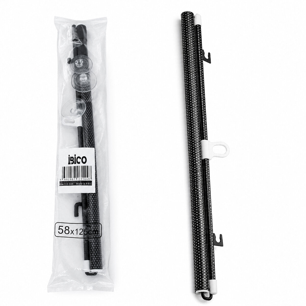 58X125CM OTO-ARAÇ - EV - OFİS CAM PANELİ GÜNEŞLİK PVC PERDE MAKARALI AÇ-KAPA VANTUZLU MONTAJ (4887)