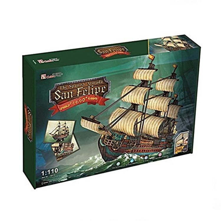 The Spanish Armada San Felipe 3D Puzzle