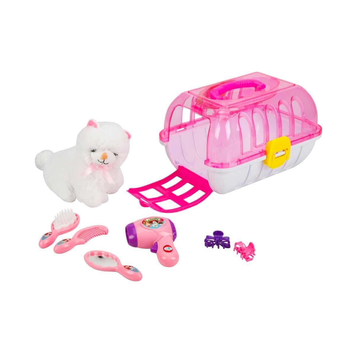 Çantalı Peluş Kedi Kuaför Seti S01002249