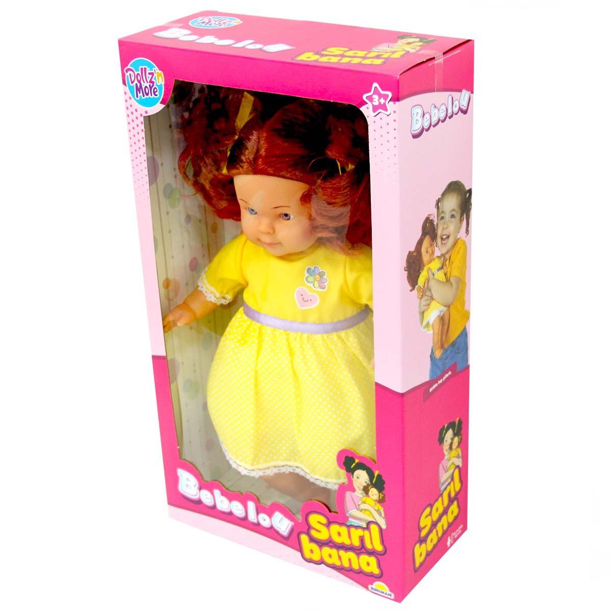 Bebelou Sarıl Bana Et Bebek 40 cm. - 1 Adet Stokta Olan Gönderilir