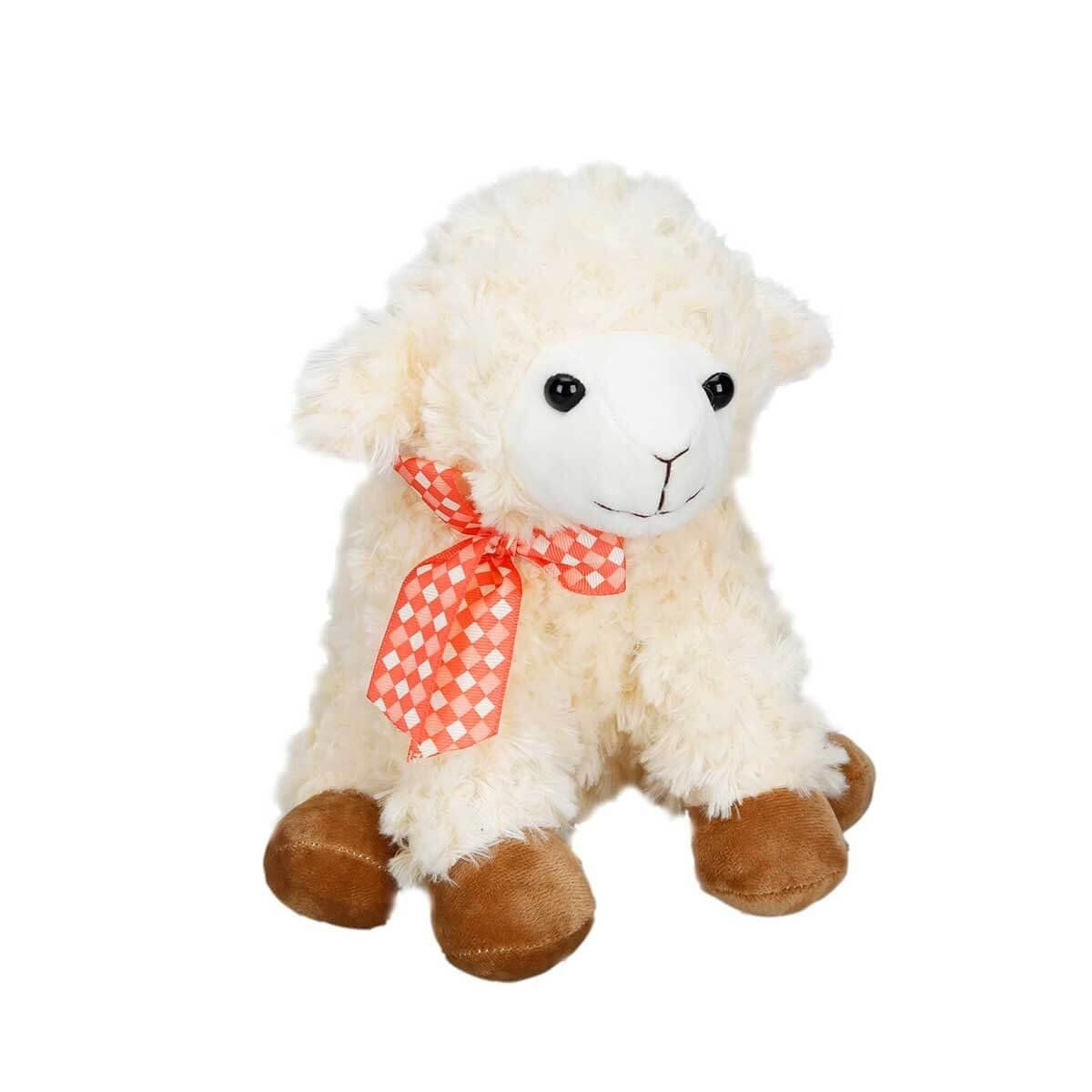 Oturan Peluş Kuzu 24 cm S02001509