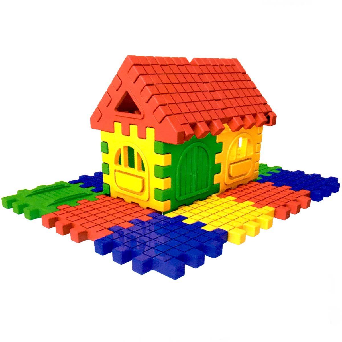 Puzzle City 3D Yapı ve Tasarım Blokları 64 Parça - 03702