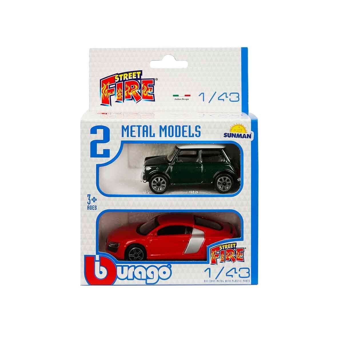 1:43 Street Fire Çiftli Arabalar 2'li Set