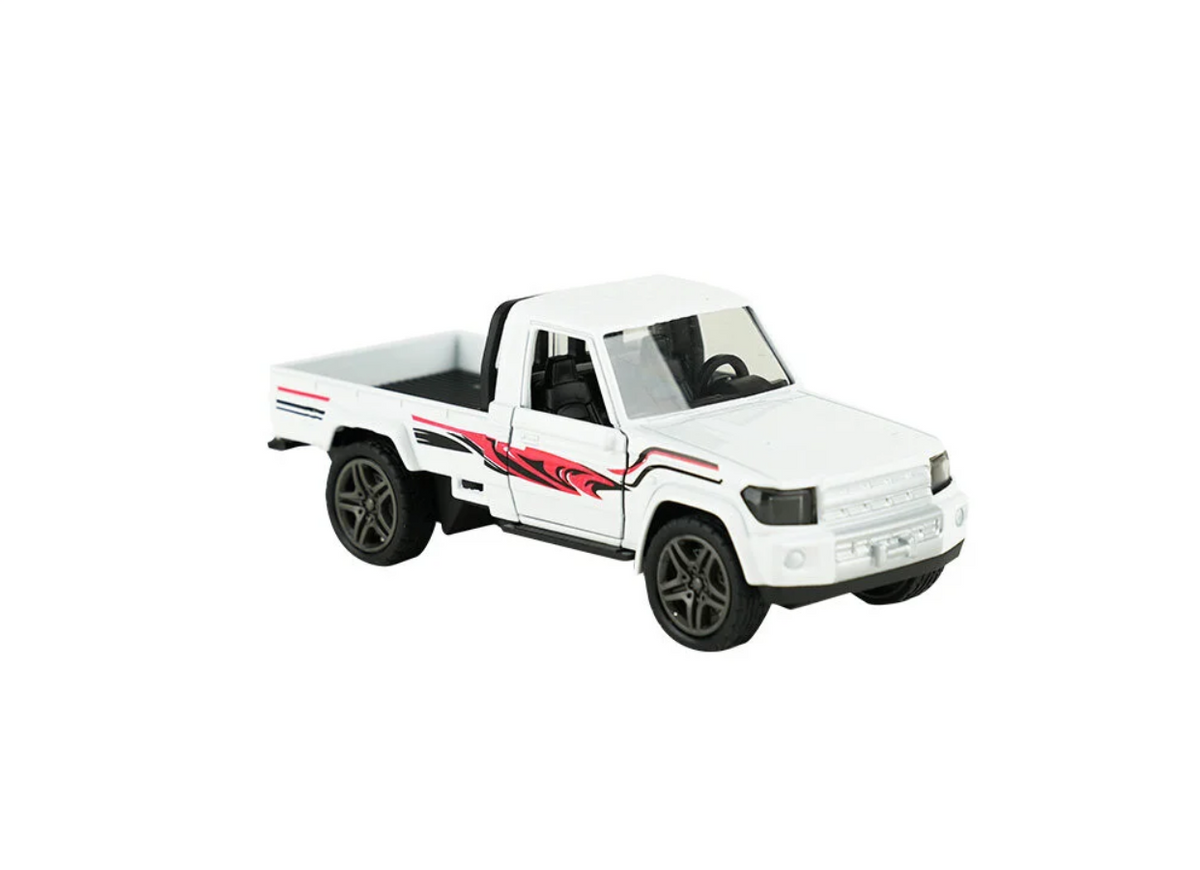 Die Cast Metal Çek Bırak Beyaz Kamyonet