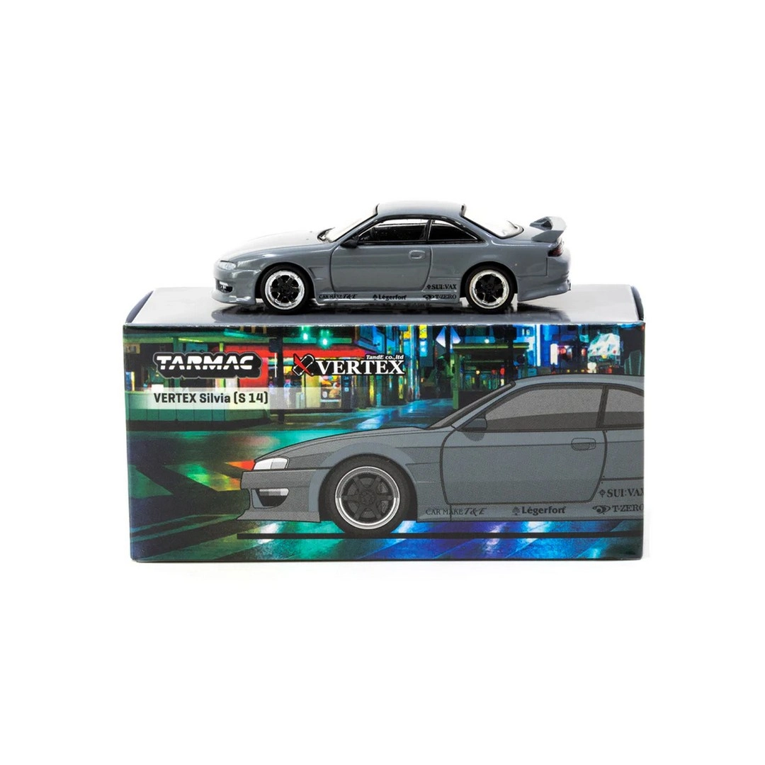 Tarmac Works 1/64 VERTEX Silvia (S 14) Grey