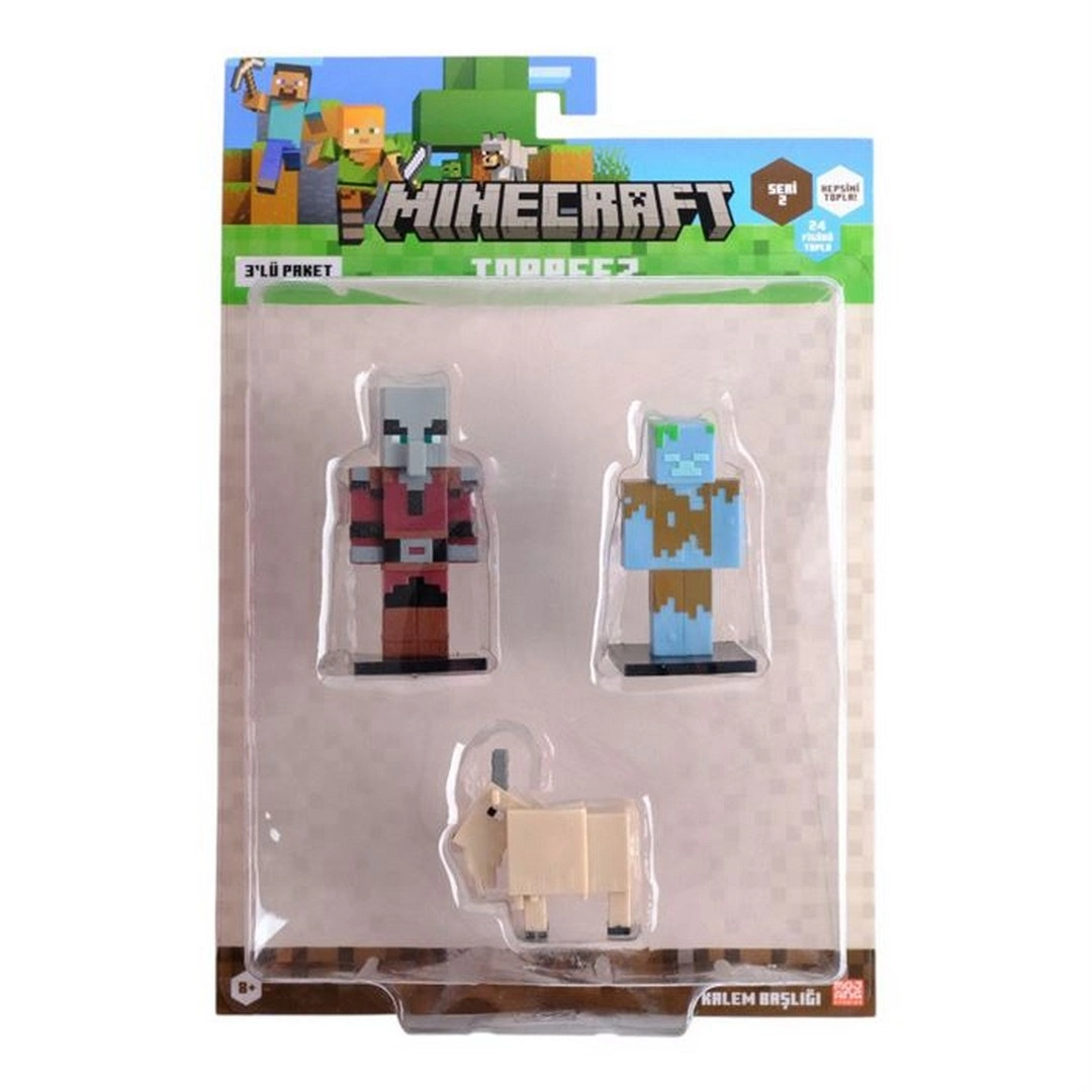 Minecraft 3D Toppeez 3'lü Figür Seti Seri 2