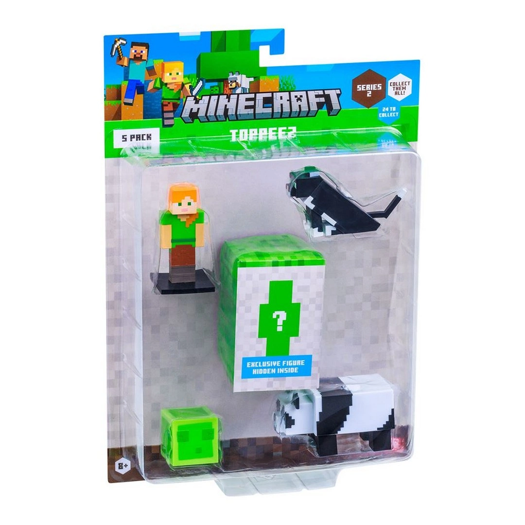 Minecraft 3D Toppeez 5'li Figür Seti - Stokta Olan Gönderilir