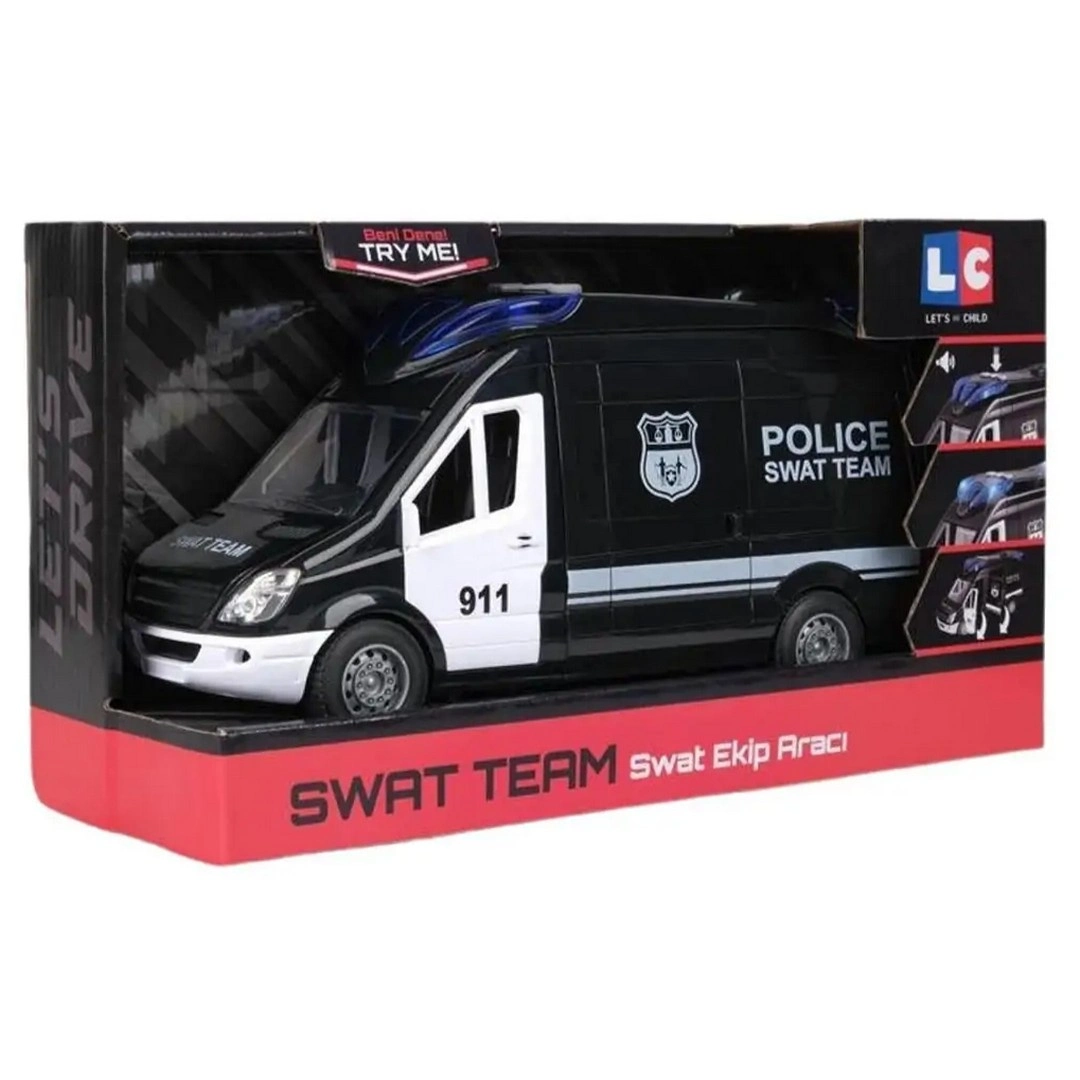 Lc Sesli Ve Işıklı Polis Minibüsü LC-31362