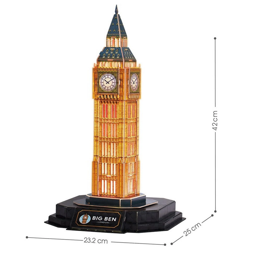 BIG BEN 3D Puzzle Led Işıklı CUB/L537h
