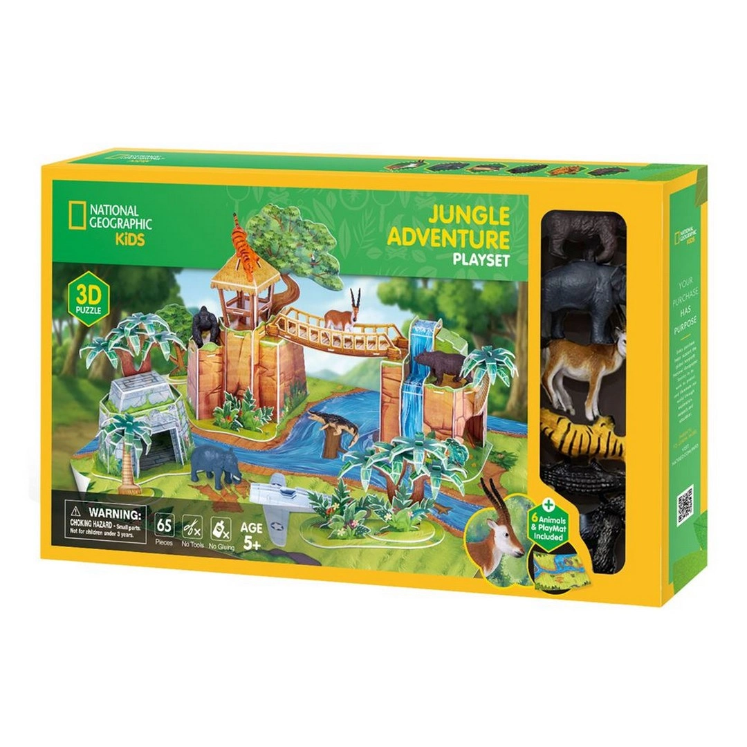 National Geographic Kids Orman Hayvanları Oyun Seti 3D Puzzle
