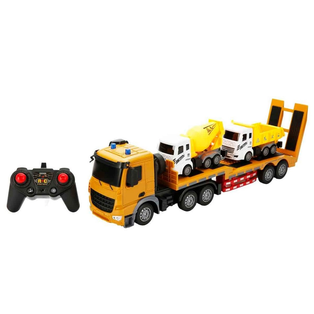 1:18 Suncon Sesli ve Işıklı USB Şarjlı Uzaktan Kumandalı Taşıyıcı Kamyon 50 cm S00004326
