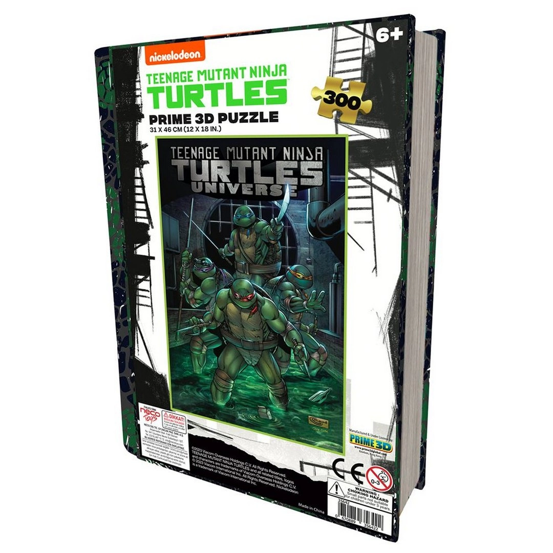 Prime 3D - Ninja Kaplumbağalar 300 Parça Puzzle 35642 - Metal Kutu