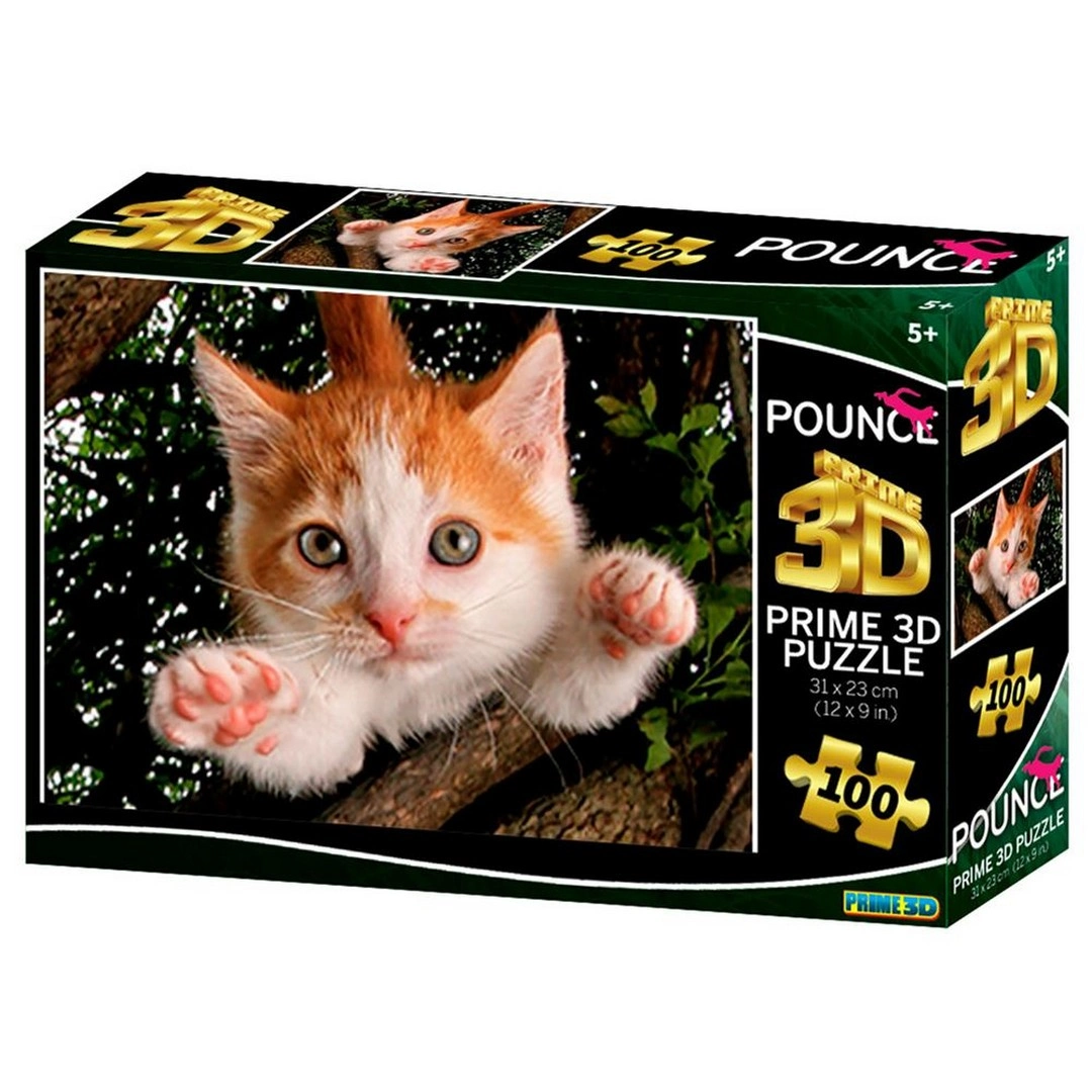 Prime 3D Kedi Pençesi Puzzle 100 Parça