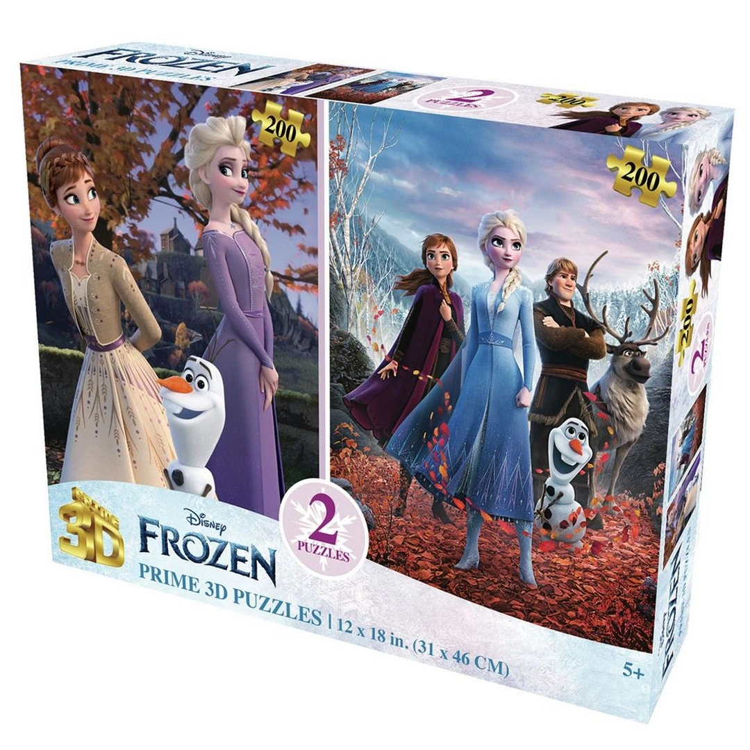 Prime 3D Disney Frozen İkili Puzzle 200 Parça