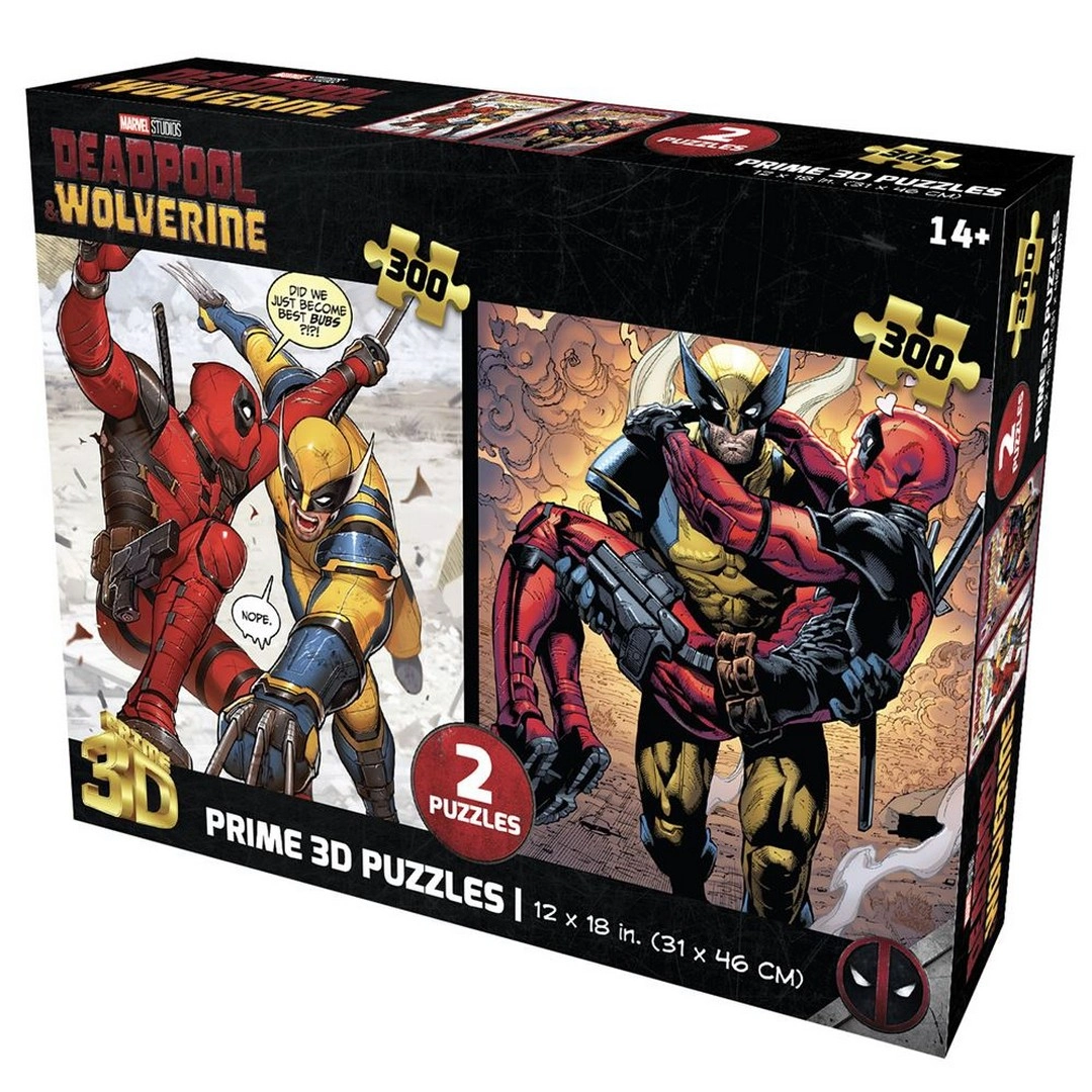Prime 3D Marvel Deadpool İkili Puzzle 300 Parça