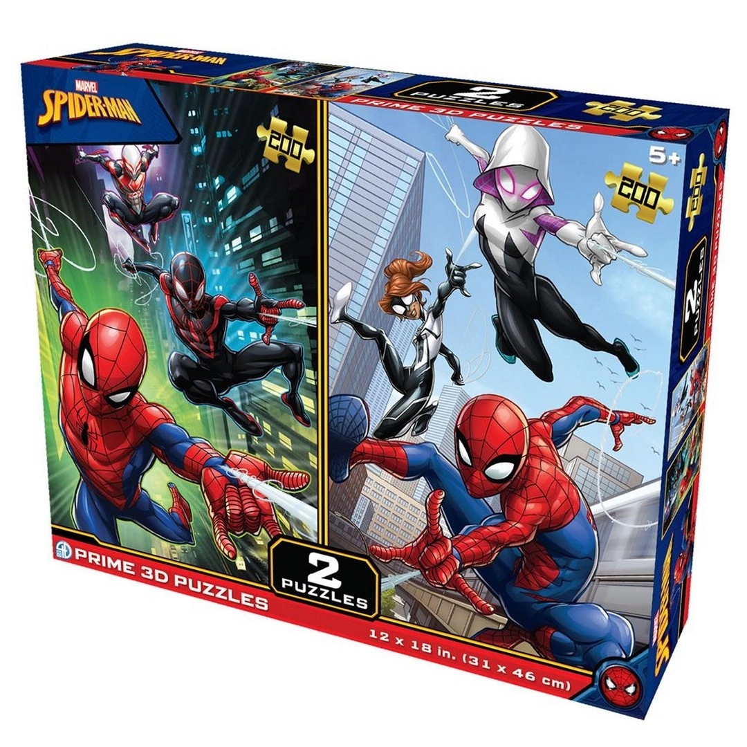 Prime 3D Marvel Spider-Man İkili Puzzle 200 Parça