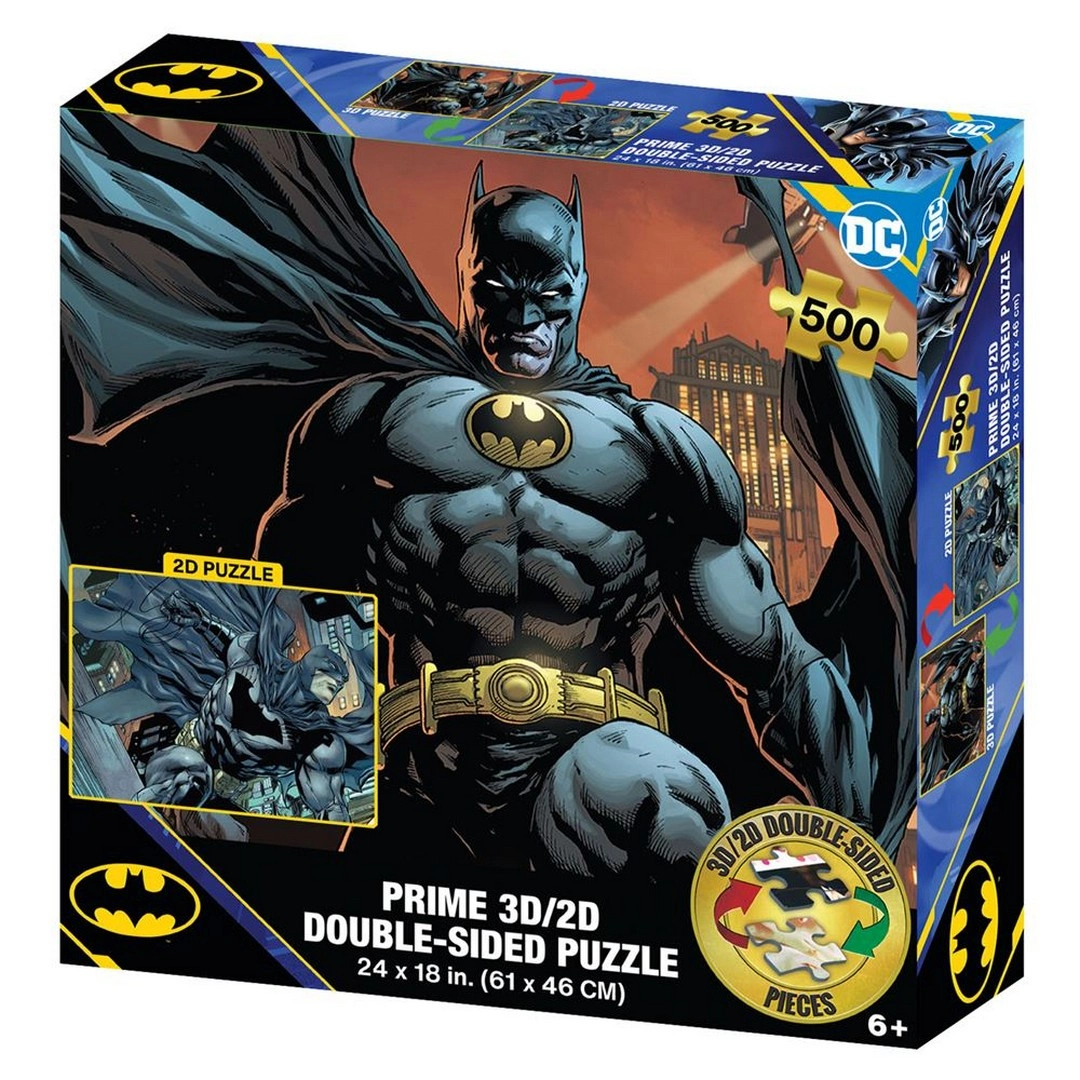 Prime 3D DC Comics Batman Çift Taraflı Puzzle 500 Parça