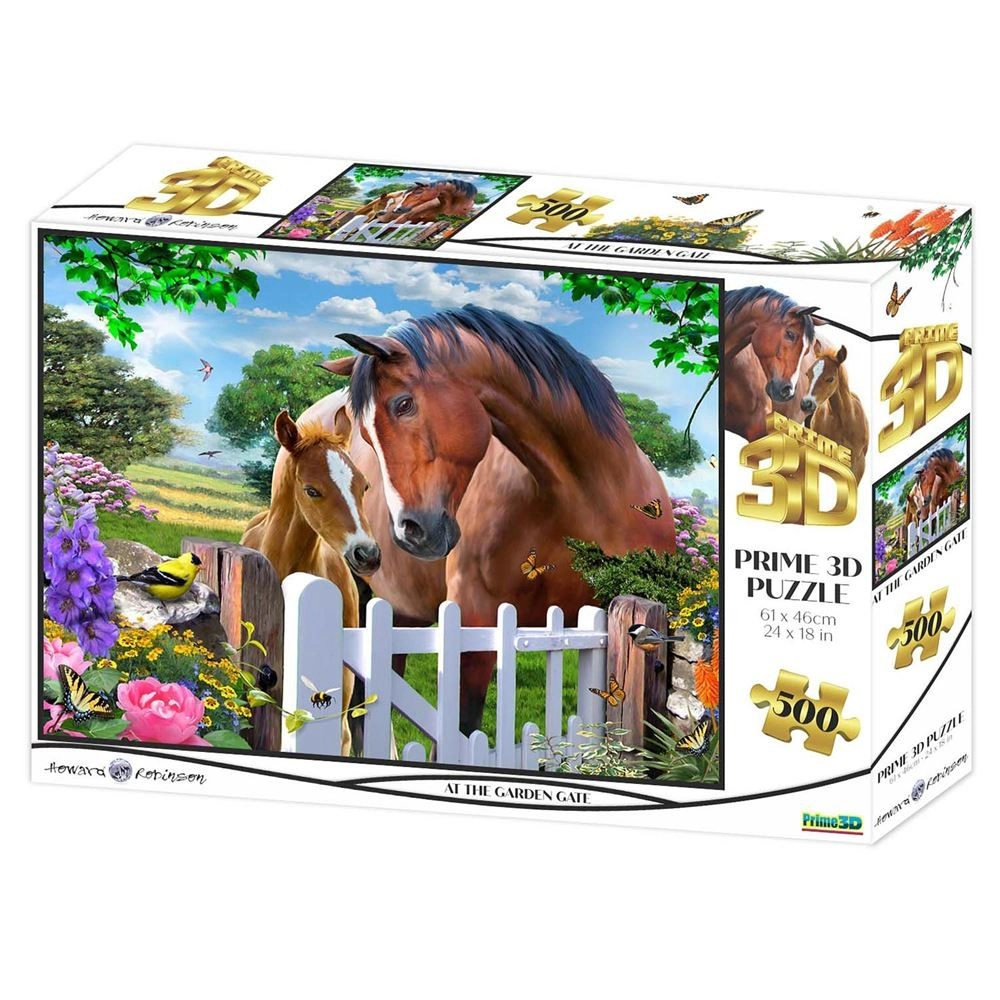 Prime 3D - At The Garden Gate 500 Parça Yetişkin Puzzle