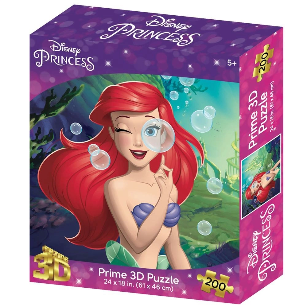 Prime 3D Disney Princess Deniz Kızı Ariel Puzzle 200 Parça