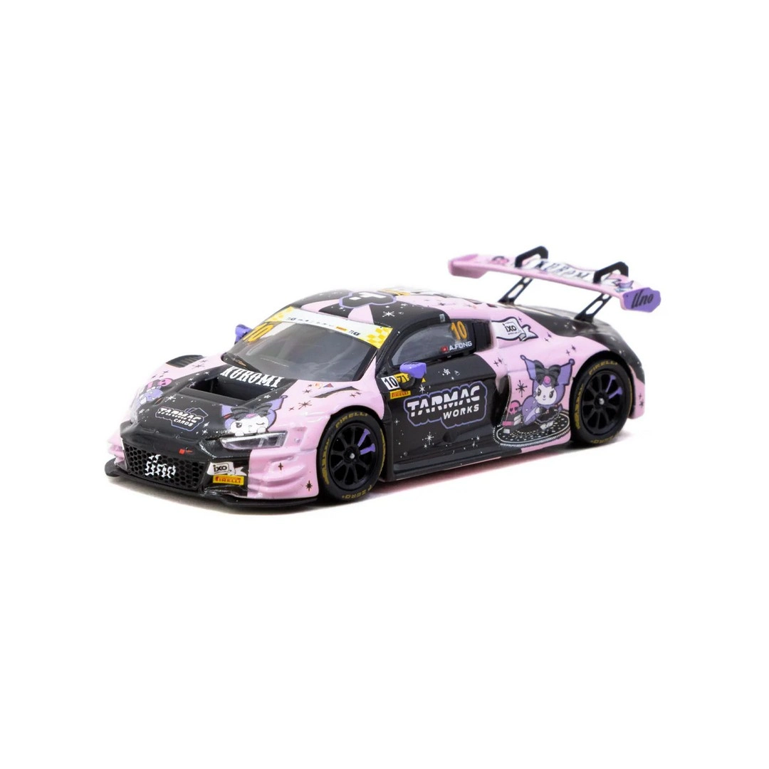 Tarmac Works 1/64 Audi R8 LMS GT3 evo II Macau GT Cup - FIA GT World Cup 2024 #10 with Tarmac Cards Combo Set