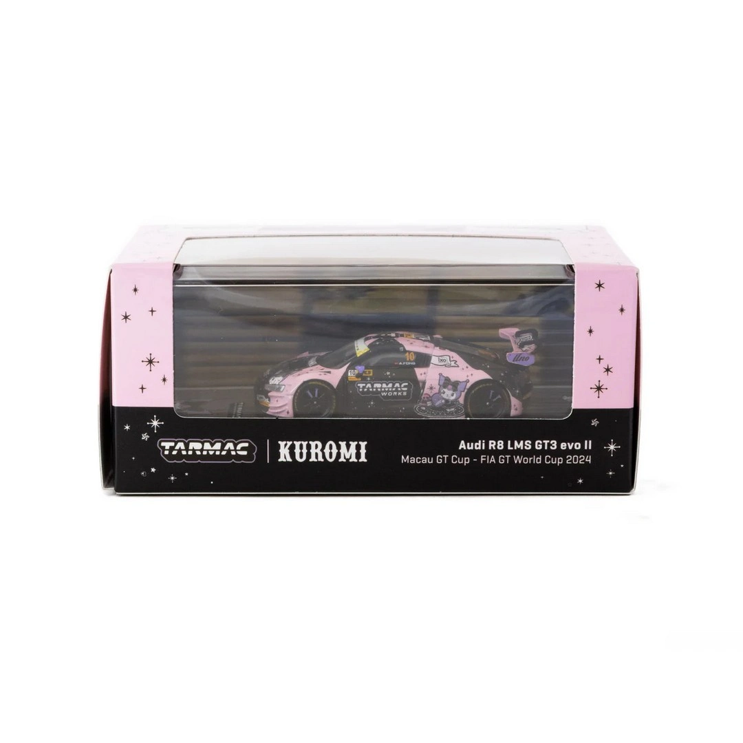 Tarmac Works 1/64 Audi R8 LMS GT3 evo II Macau GT Cup - FIA GT World Cup 2024 #10 with Tarmac Cards Combo Set