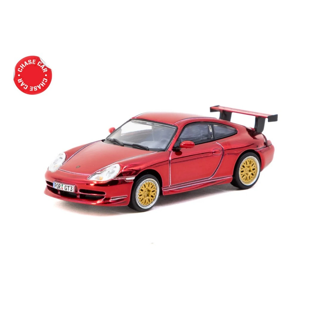 Tarmac Works 1/64 Porsche 911 GT3 type 996 Red - T64G-069-RE