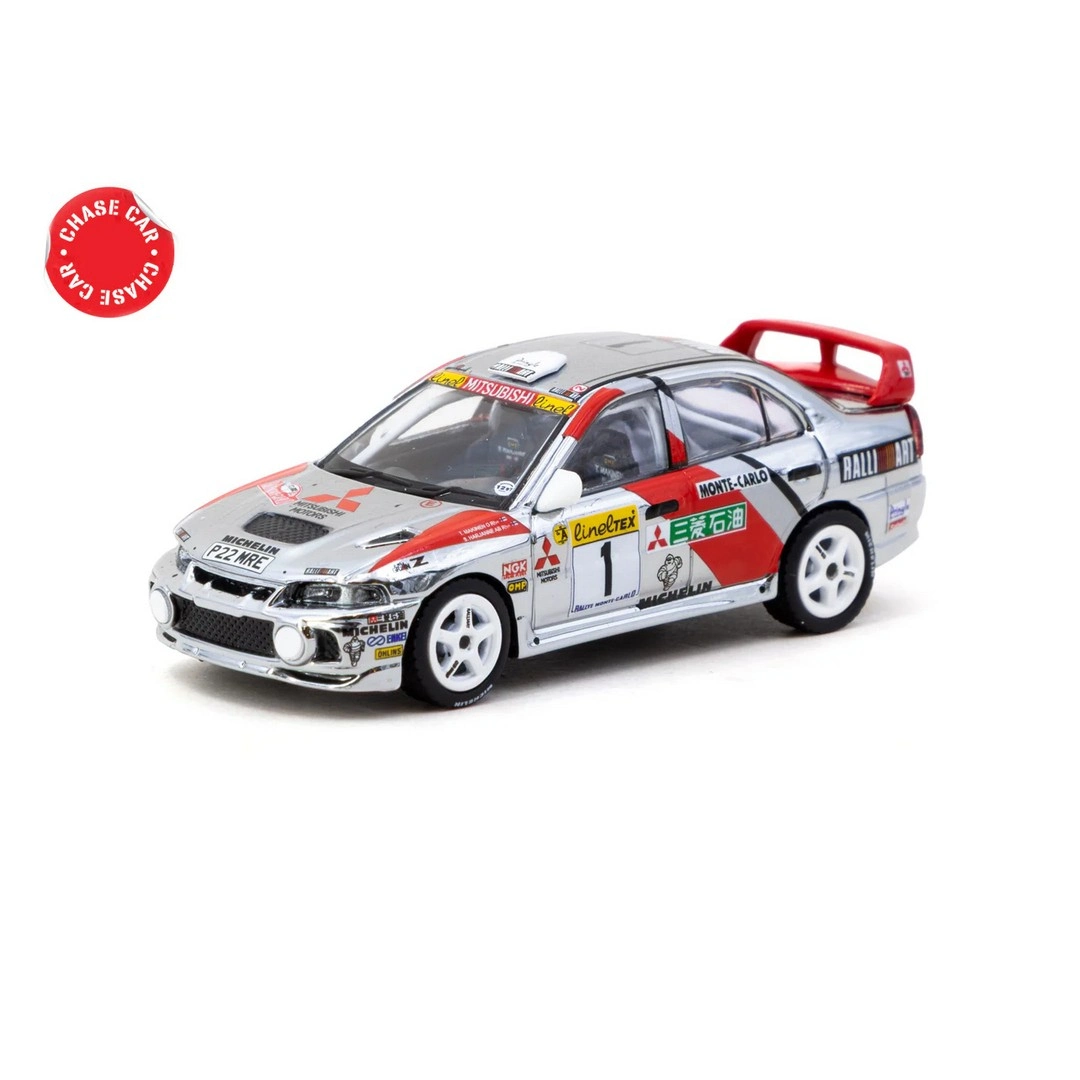 Tarmac Works 1/64 Mitsubishi Lancer Evolution IV Rallye Monte-Carlo 1997