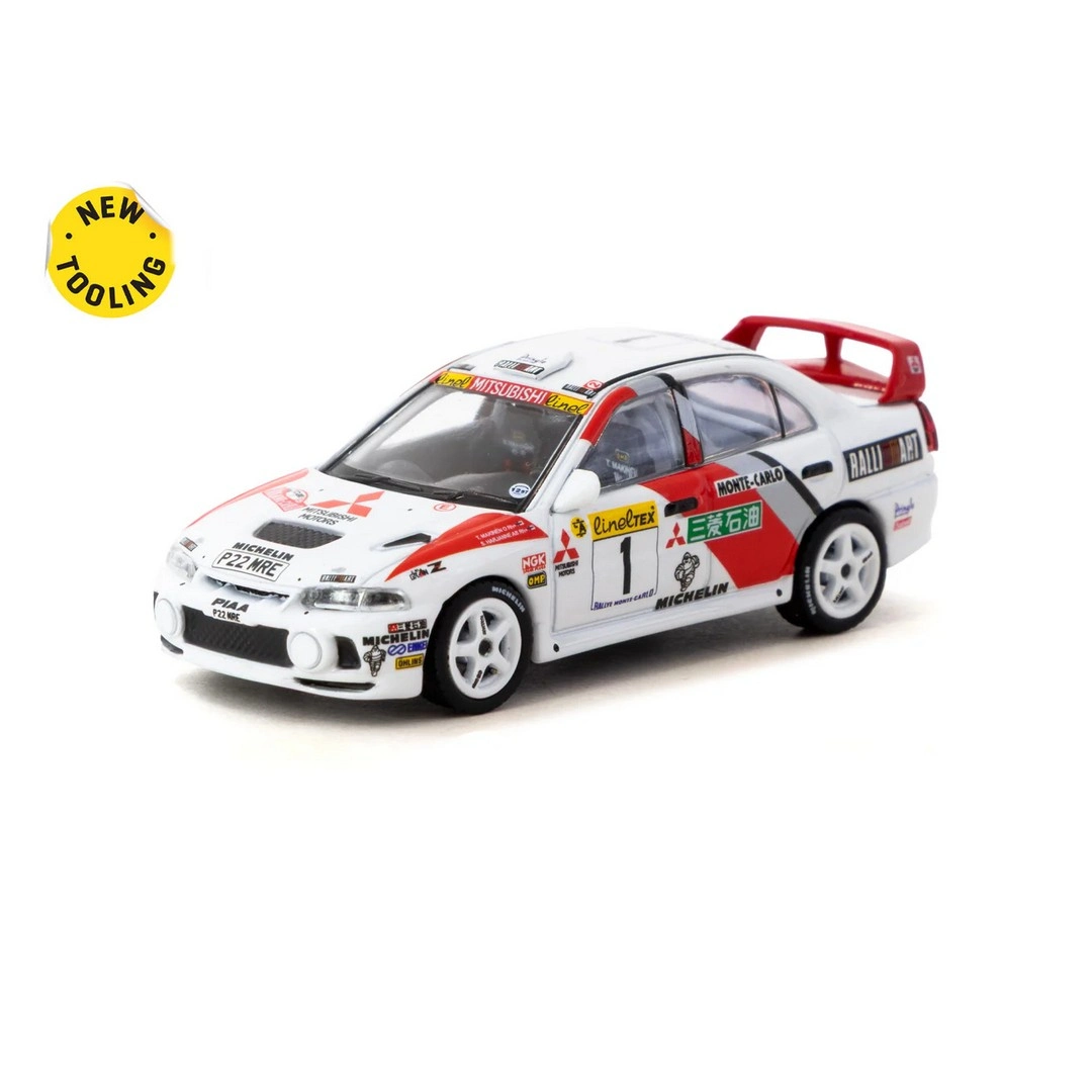 Tarmac Works 1/64 Mitsubishi Lancer Evolution IV Rallye Monte-Carlo 1997