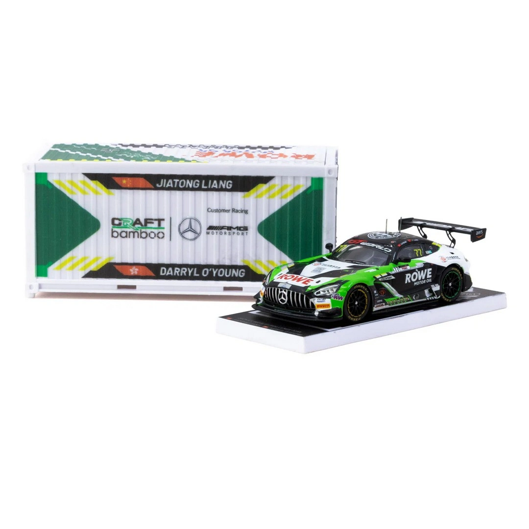 Tarmac Works 1/64 Mercedes-AMG GT3 GT World Challenge Asia 2025 - Beijing Season Finale Craft-Bamboo Racing #77 with Container