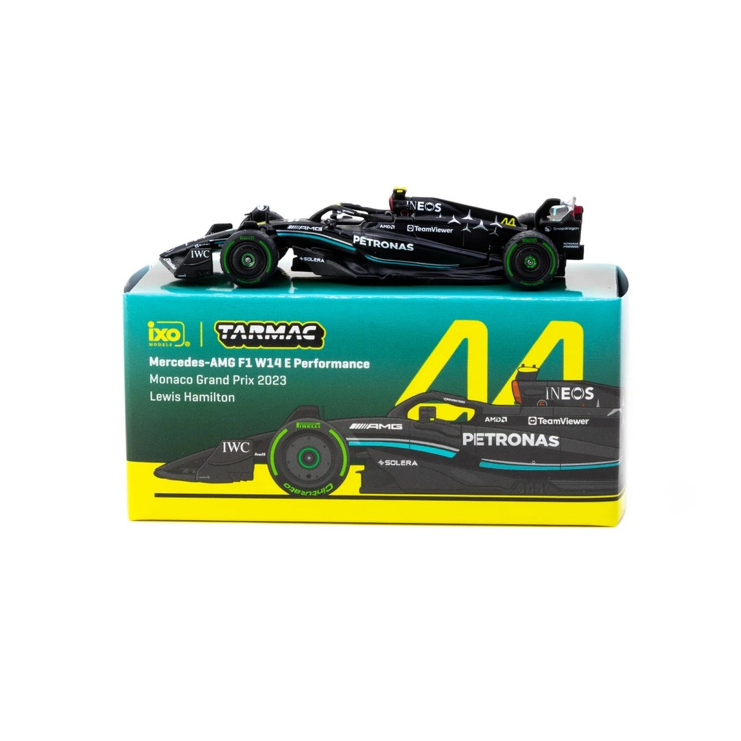 Tarmac Works 1/64 Mercedes-AMG F1 W14 E Performance Monaco Grand Prix 2023 Lewis Hamilton