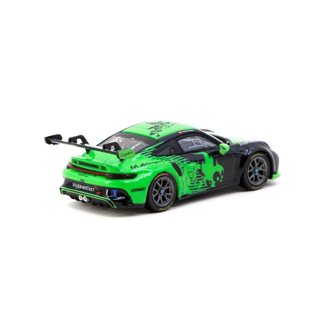 Tarmac Works 1/64 Porsche 911 GT3 Cup (992) Fire Monkey Motorsport - Tarmac Works X iXO Models