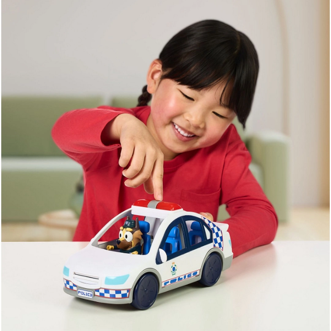 Bluey Sesli ve Işıklı 1 Figürlü Polis Arabası