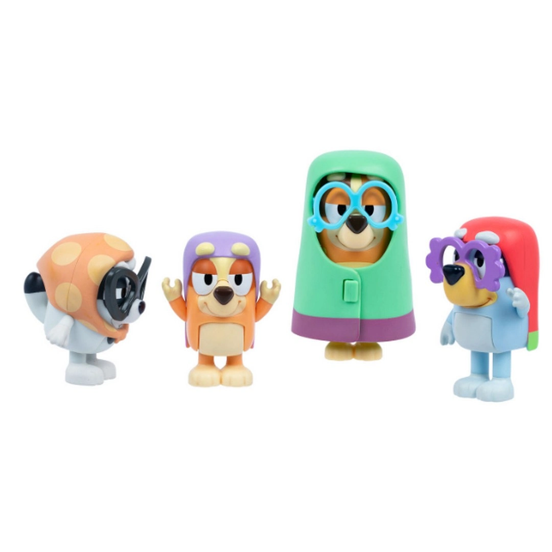Bluey Here Come The Grannies Bluey 4'lü Karakter Figür Seti