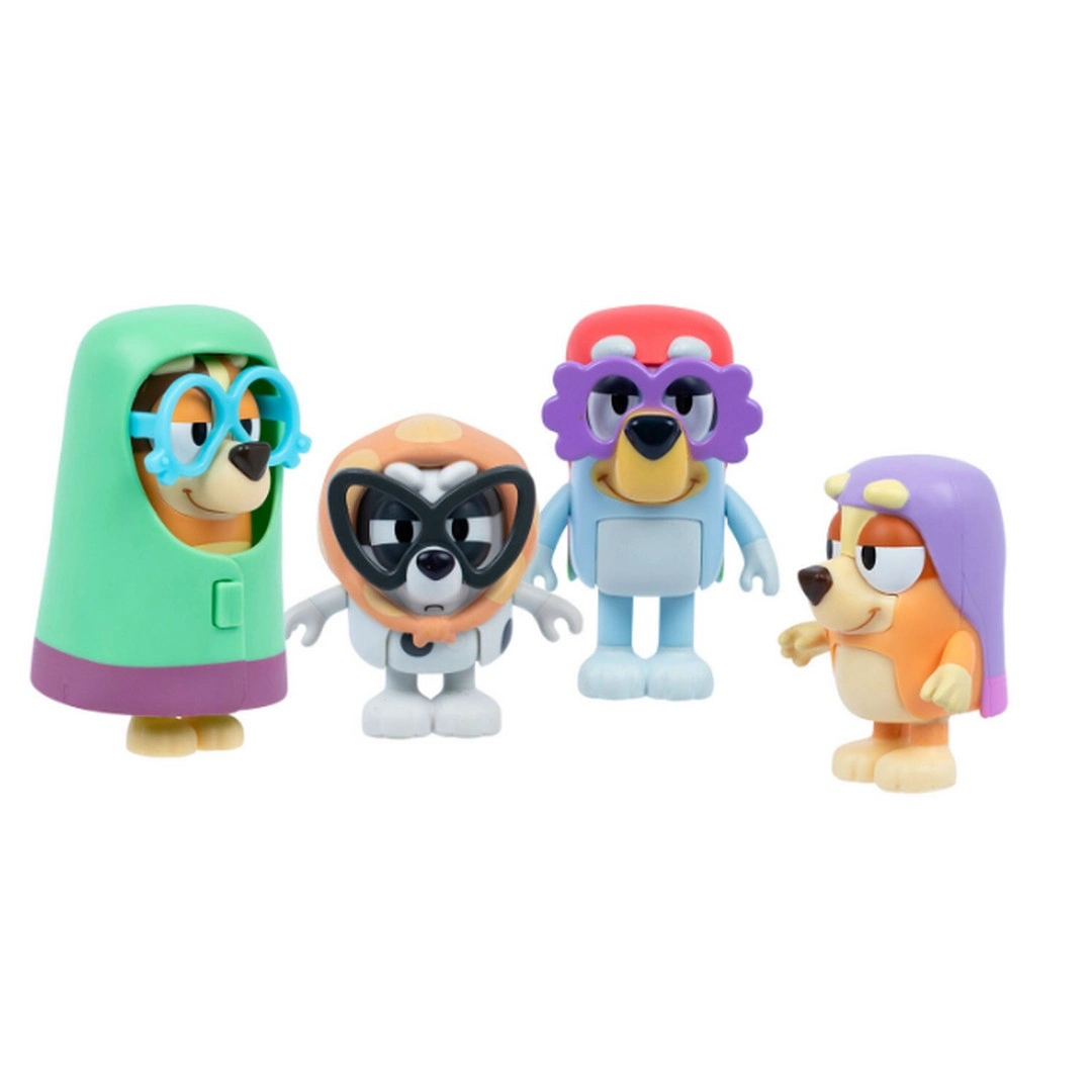 Bluey Here Come The Grannies Bluey 4'lü Karakter Figür Seti